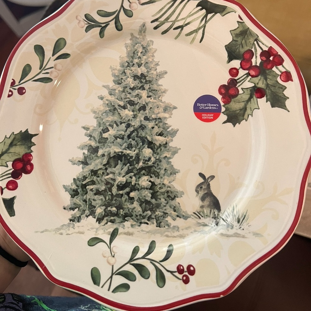 Christmas plates